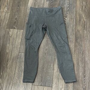 Athleta Gray Leggings Streamlined Fit